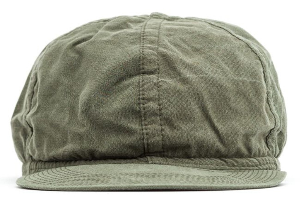H.W.-Dog's-Latest-Cycling-Cap-Uses-Vintage-Army-Tent-Fabric-front