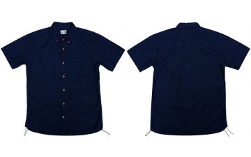 Okayama-Denim-x-Momotaro-Indigo-Jacquard-Paisley-Aloha-Shirt-front-back