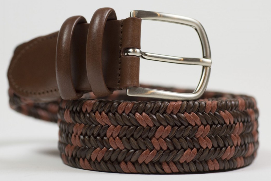 Woven-Leather-Belts---Five-Plus-One-1)-J.-Crew-3cm-Woven-Leather-Belt-in-Brown.jpg5)-Farnese-Leather-Woven-Belt-in-Cognac-and-Brown-Intreccio