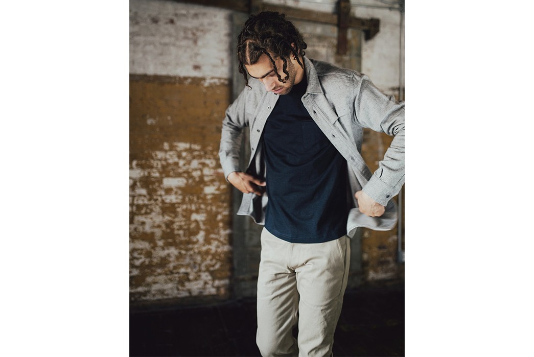 3sixteen-Fall-Winter-2017-Lookbook-male-in-white-jeans-and-and-grey-shirt