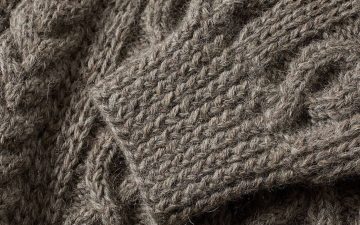 Cable-Knit-Sweaters---Five-Plus-One-3)-Inverallan-1A-Cable-Crew-in-Heather-Grey-detailed