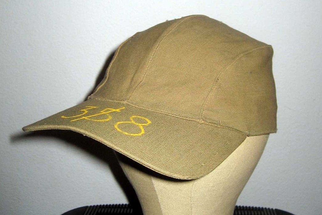 Duckbill-Dynasty-WW2-era-B1-flying-summer-cap-with-numbers-painted-on-visor