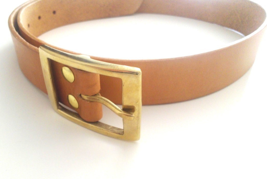 Fade of the Day - Custom leather belt (4 Months) buckle detailed