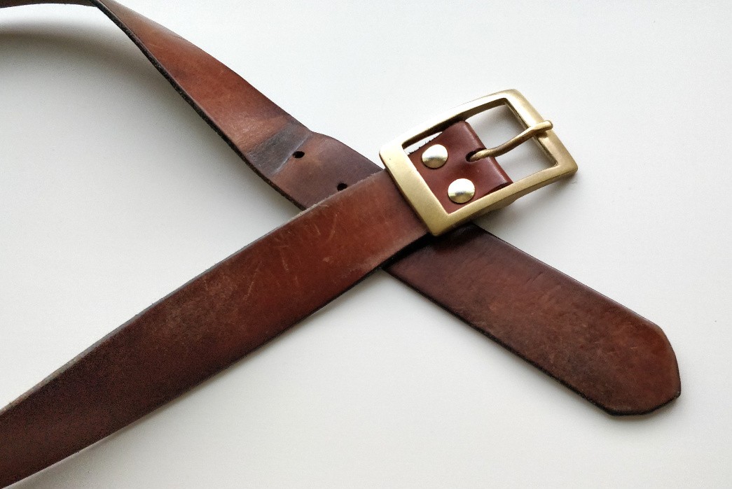 Fade of the Day - Custom leather belt (4 Months) start and end 2