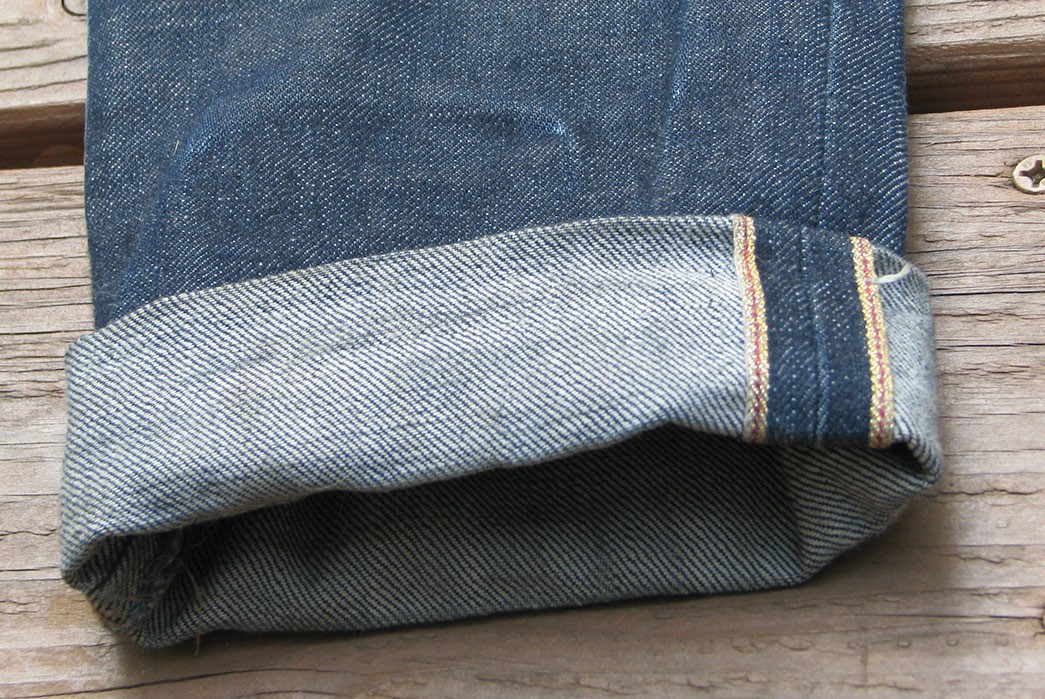Fade-of-the-Day---Naked-&-Famous-Chinese-New-Year-Fire-Rooster-(8-Months,-1-Soak)-leg-selvedge