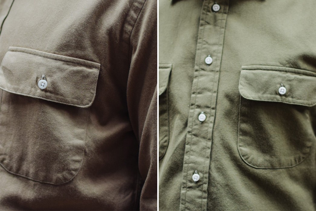 Gitman-Selvedge-Twill-Work-Shirt-tan-and-olive-front-pocket