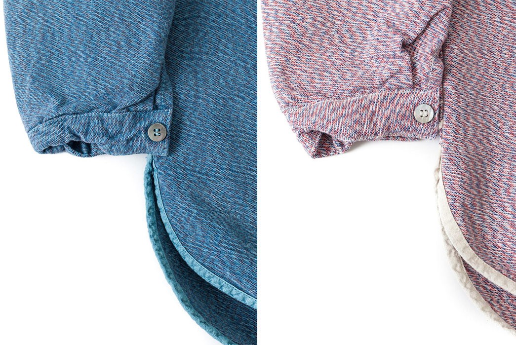 Tender's-Type-422-Tricolore-Weft-Bound-Shirts-are-Trippy-blue-and-light-rose-sleeve-and-selvedge