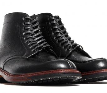 Things-Get-Grainy-with-the-Alden-x-Lost-&-Found-Black-Regina-Grain-Tanker-Boot-pair-front-side