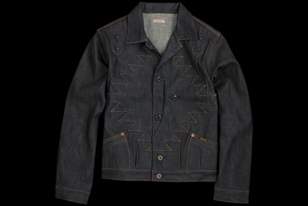 Unique-Trucker-Jackets---Five-Plus-One-Plus-One---Kapital-St.-Domingo-Thunderbird-Jacket