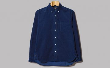 Beams-Plus-Made-in-Japan-Indigo-Corduroy-Button-Down-Shirt-front