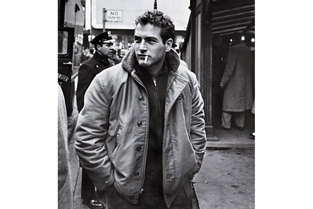 Behind-the-N-1-Deck-Coat---The-Peacoat's-Rugged-Successor-Paul-Newman-in-a-N-1,-reminding-us-that-he-looked-amazing-in-everything