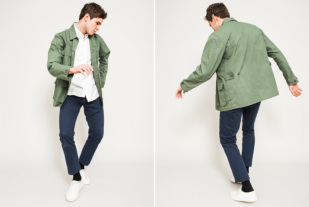 Corridor-Autumn-Winter-2017-Lookbook-male-with-green-jacket-and-blue-pants