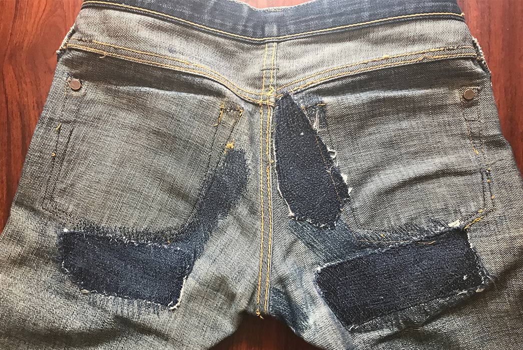 Fade-Friday---Skull-Jeans-5010XX-6x6-(22-Months,-2-Washes,-6-Soaks)-back-top-inside