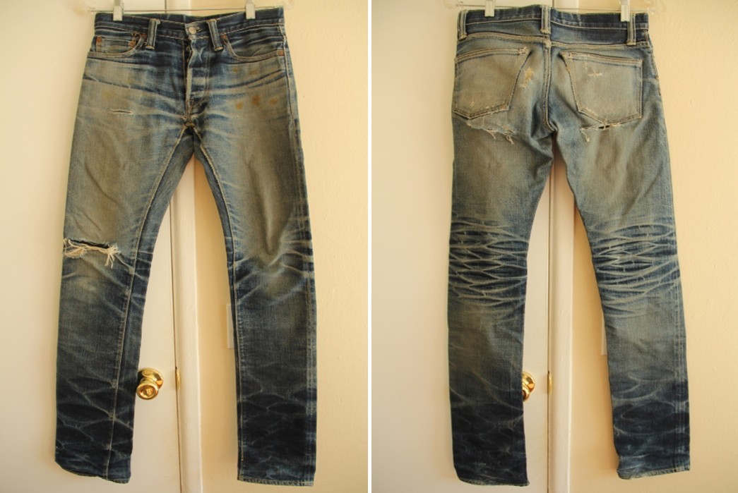 Fade-Friday---Skull-Jeans-5010XX-6x6-(22-Months,-2-Washes,-6-Soaks)-front-back