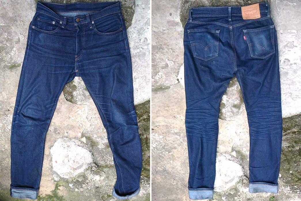 Fade-of-the-Day---Levi's-505-C-Elvis-(6-Months,-2-Washes,-1-Soak)-front-back
