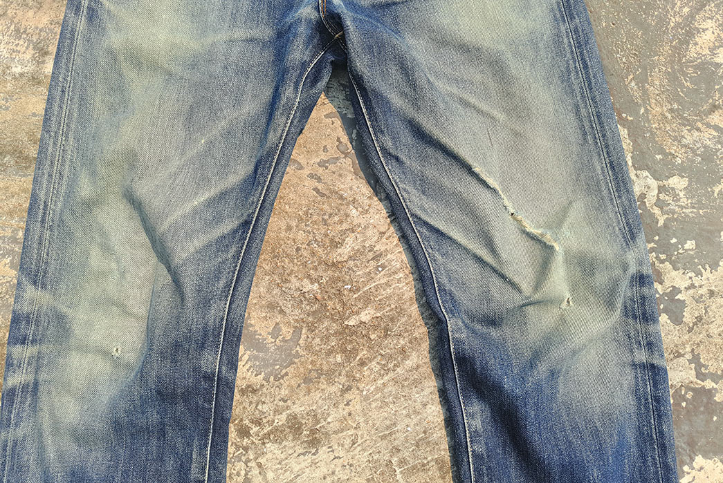 Uniqlo Selvedge Raw (2 years, 6 Washes) - Fade of the Day