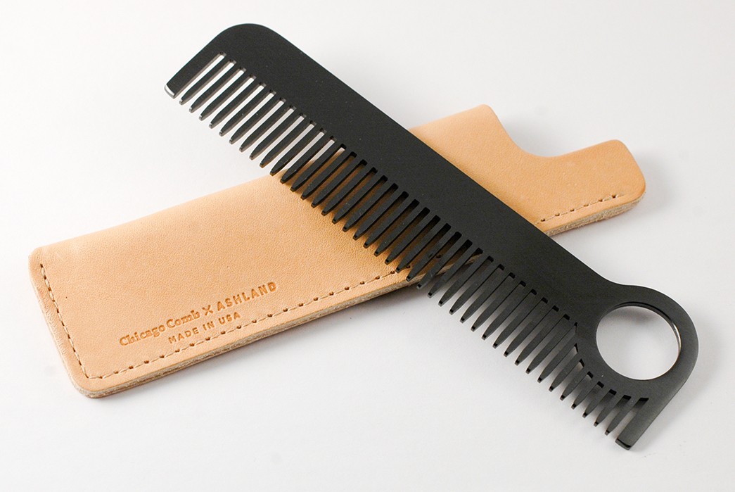 High-End-Combs---Five-Plus-One-2)-Chicago-Comb-Co-No.-1-Comb-in-Black-Stainless-Steel