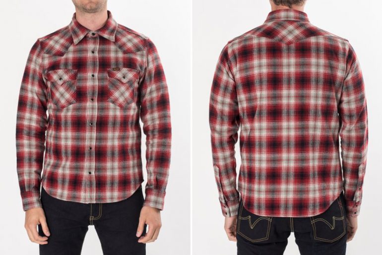 Iron-Heart-Returns-With-Their-Ultra-Heavy-Flannel-Shirts-model-front-back</a>