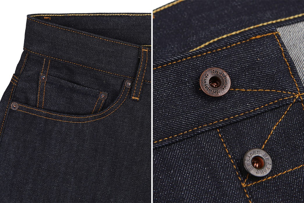 Railcar-and-Coworkers-Get-Together-Over-Deadstock-Cone-Mills-Denim-front-top-right-pocket-and-front-buttons
