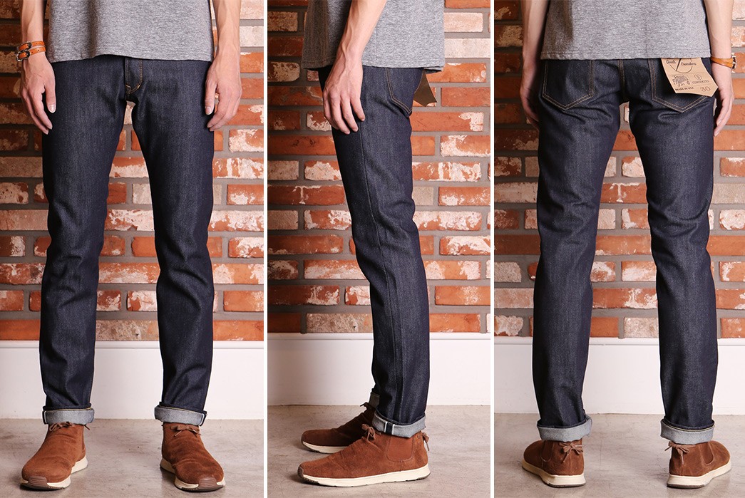 Railcar-and-Coworkers-Get-Together-Over-Deadstock-Cone-Mills-Denim-model-front-side-back