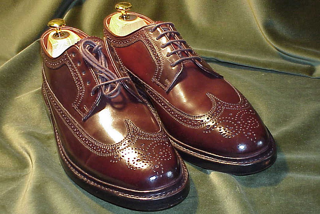 Shell-Cordovan---The-King-of-Leathers-Shell-Cordovan-Wing-Tips-by-Florsheim