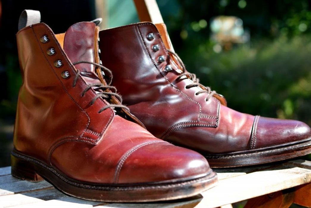 brown Shell Cordovan boots