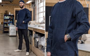 Blackhorse-Lane-Ateliers-Latest-Denim-is-Selvedge,-Neppy,-Also-a-Tunic-model-front-and-detailed