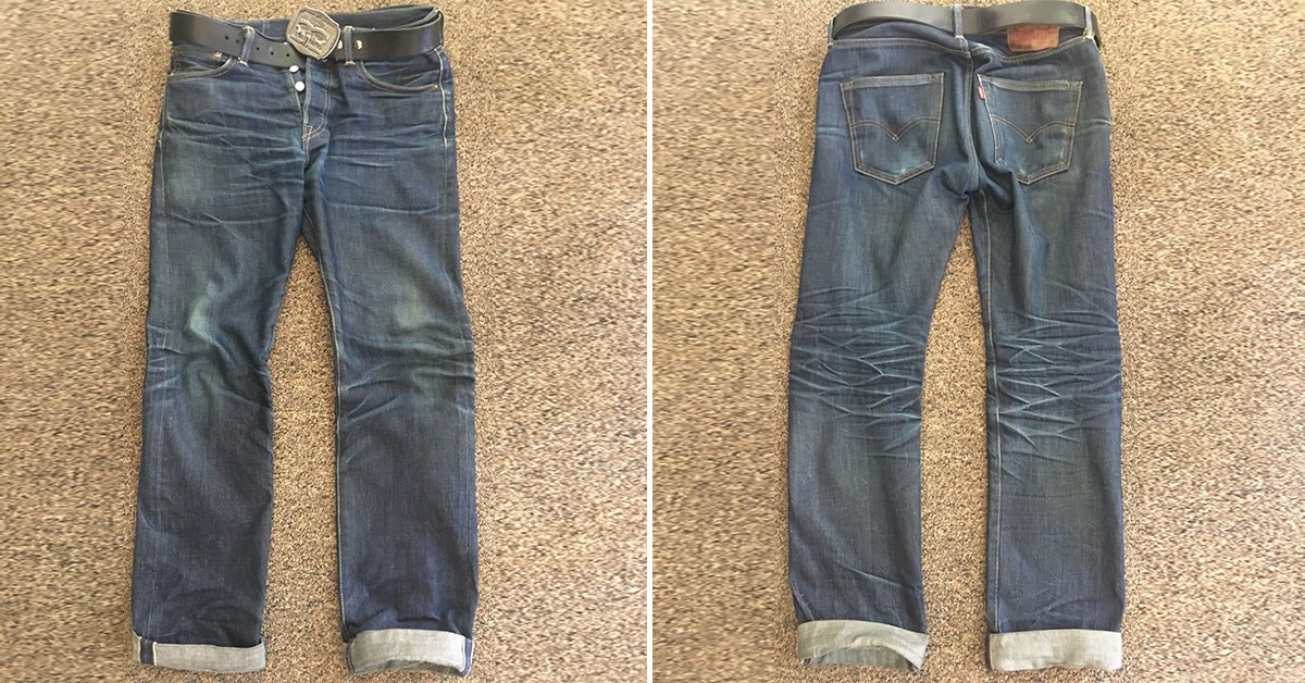 Levi's 501 STF (2 Years, 1 Soak) - Fade of the Day