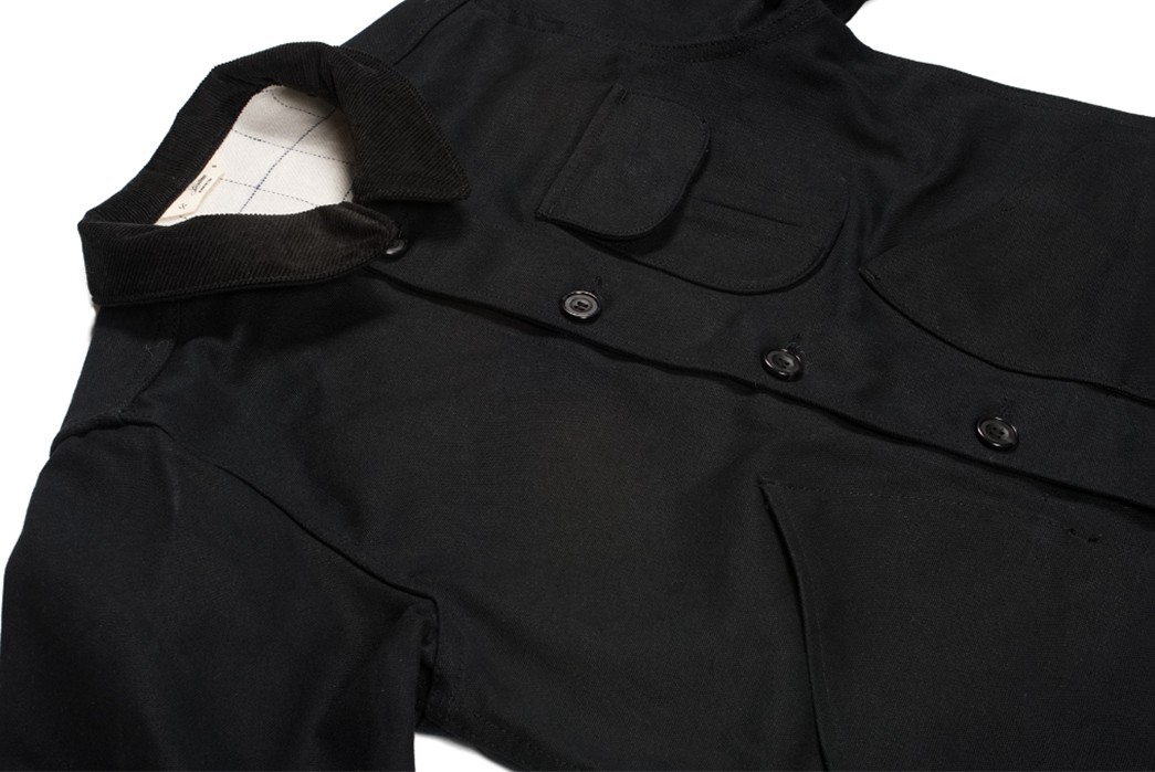 3sixteen-black-cotton-duck-hunting-jacket-front-angle