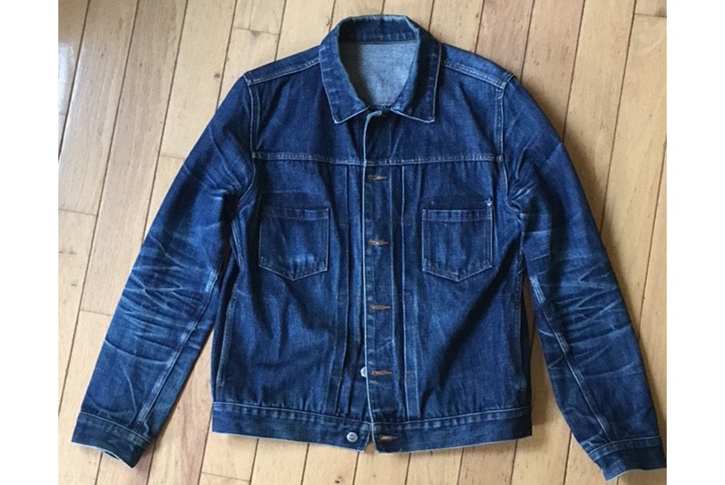 Zonnebrand Afstotend Brouwerij A.P.C. Work Jean Jacket (1.5 Years, 1 Wash, 2 Soaks) - Fade of the Day