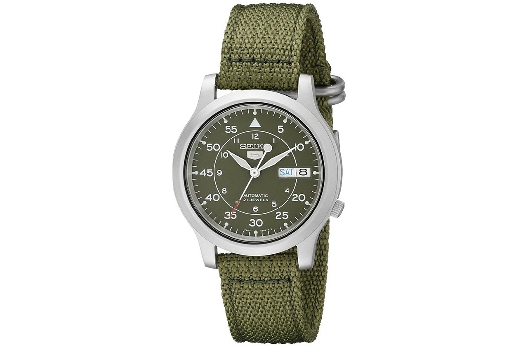 automatic-pilot-watches-under-500-five-plus-one-2-seiko-snk805-in-green