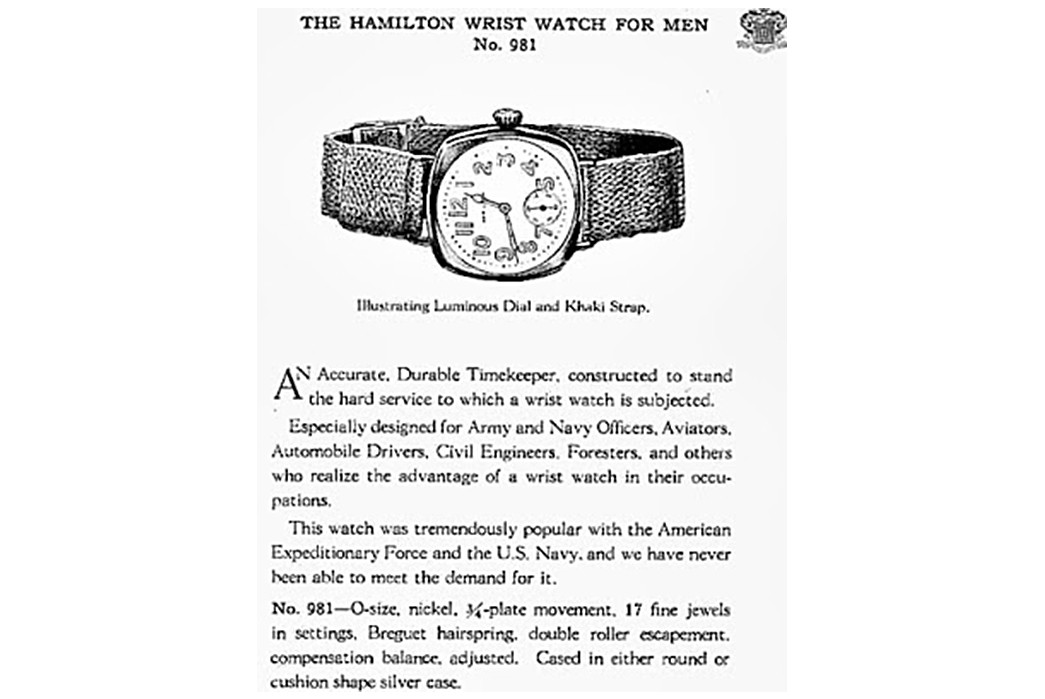 hamilton-watches-history-philosophy-and-iconic-products-1919-ad-for-hamilton-wrist-watch-image-via-vintage-hamilton-watches