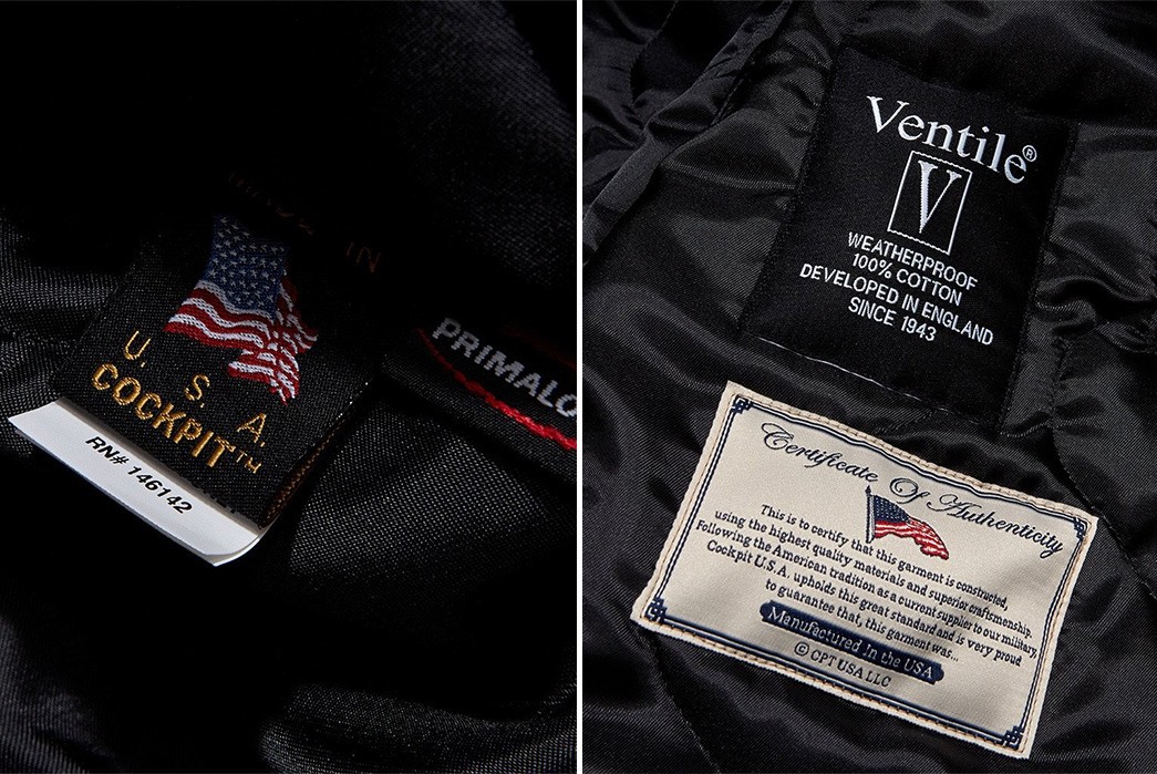 cockpit-usa-x-american-trench-snorkel-parka-labels