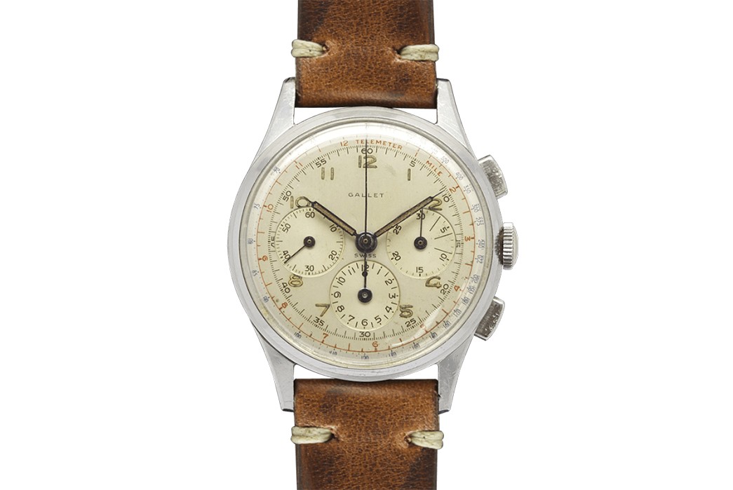 history-of-the-chronograph 1960's Gallet Multichron via Horare