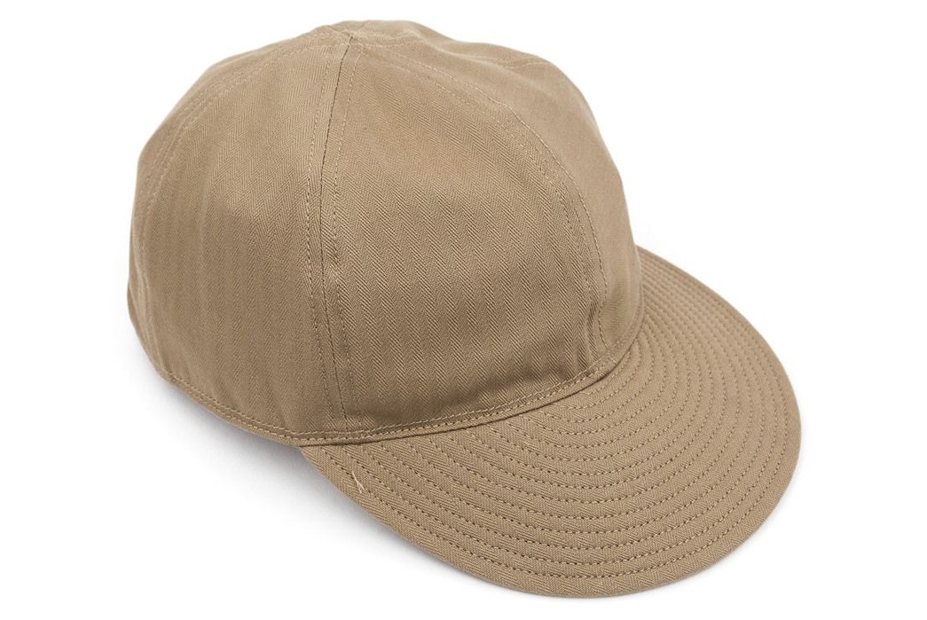 the-real-mccoys-type-a-3-caps-khaki-front-top-side