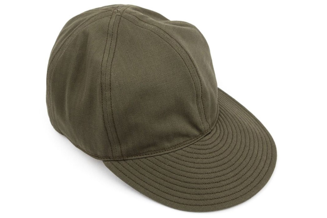 the-real-mccoys-type-a-3-caps-olive-front-top-side