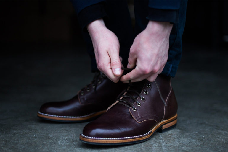 viberg-jolts-up-your-jaunt-with-coffee-essex-leather-service-boots-pair-shoelances