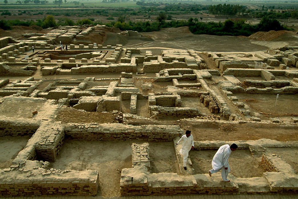 Heddels-CO-OP-4-The-AFGI-Ajrak-Bandana-The-ruins-of-Mohenjo-Daro-in-southern-Pakistan.-Image-via-National-Geographic.