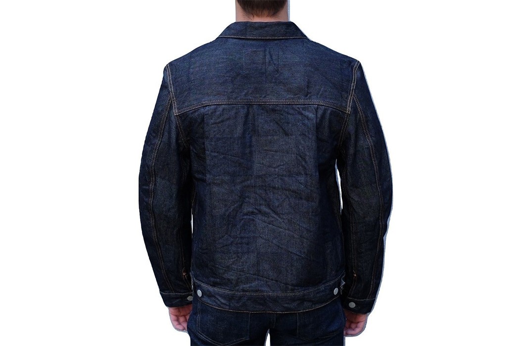 studio-dartisan-uses-three-twills-for-one-denim-jacket-model-back