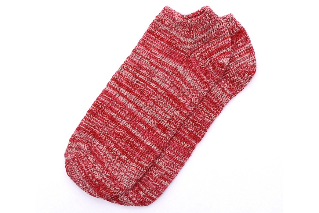 american-trench-random-plait-ankle-socks-red