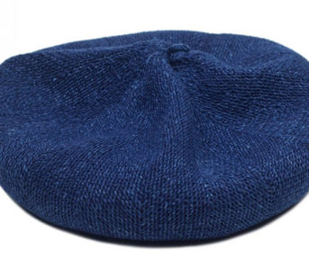 blue-blue-japan-indigo-dyed-linen-beret-front-top
