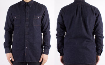 dickies-1922-7-5oz-washed-japanese-selvedge-denim-work-shirt-model-front-back