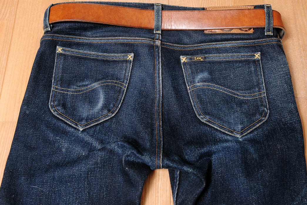 LEE 'Rider' Men's Slim Leg Retro Denim Jeans in Snap Blue