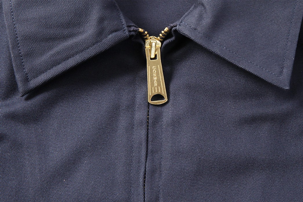 left-field-garage-jackets-navy-front-top-zipper