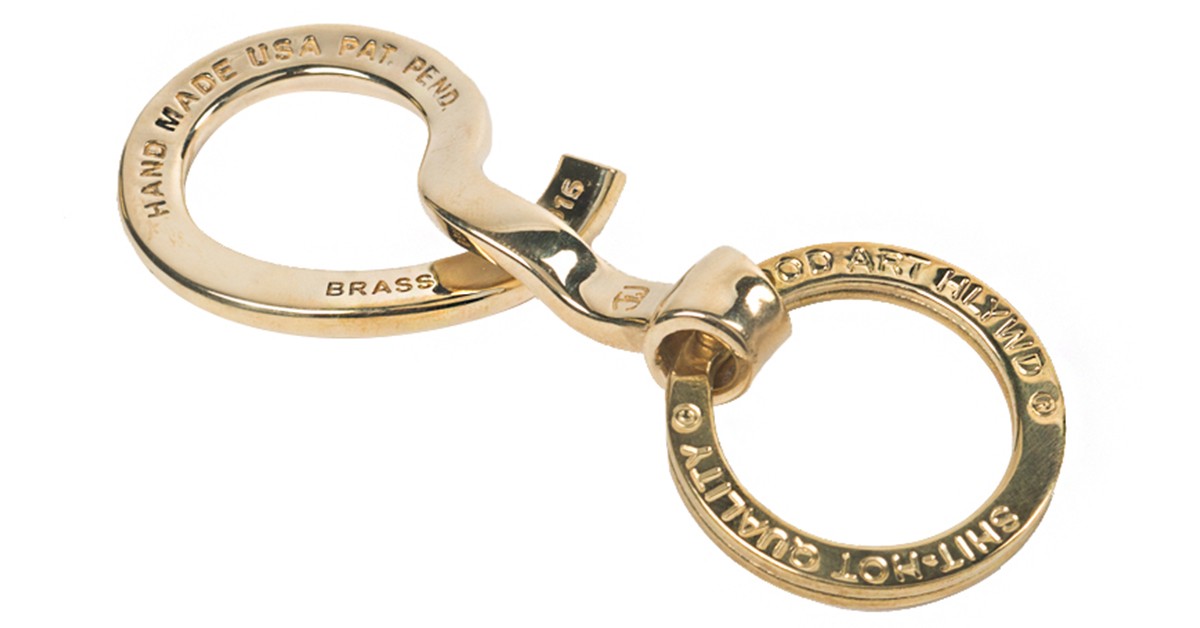 Good Art's Brass Belt Loop Buddy Keeps Your Keys Close