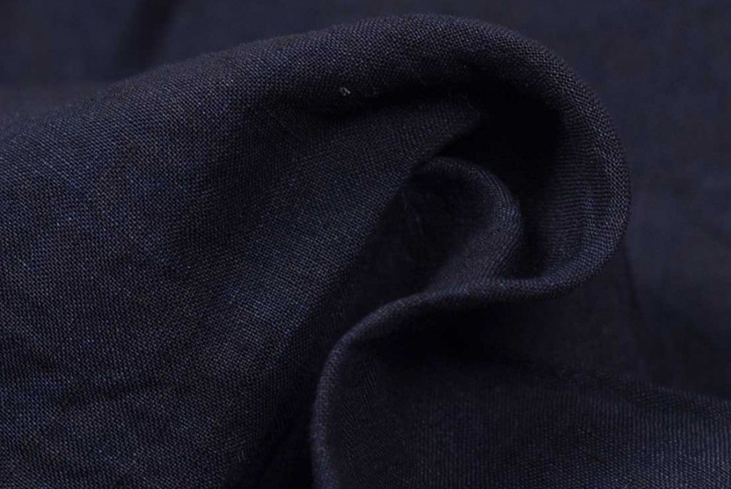 Blue-Blue-Japan-Indigo-Dyed-Linen-Chambray-Center-Seam-Easy-Pants-detailed