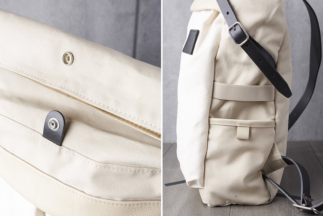 Deadstock-and-Paper-Nylon-Go-into-Atelier-de-L'armee-Flight-Packs-white-shade-front-detailed-and-side