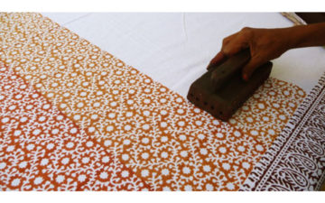 Fabric-Printing-Techniques---Discharge,-Resist,-Silkscreen,-and-More-Woodblock-printing-in-India.-Image-via-Bed-and-Chai.