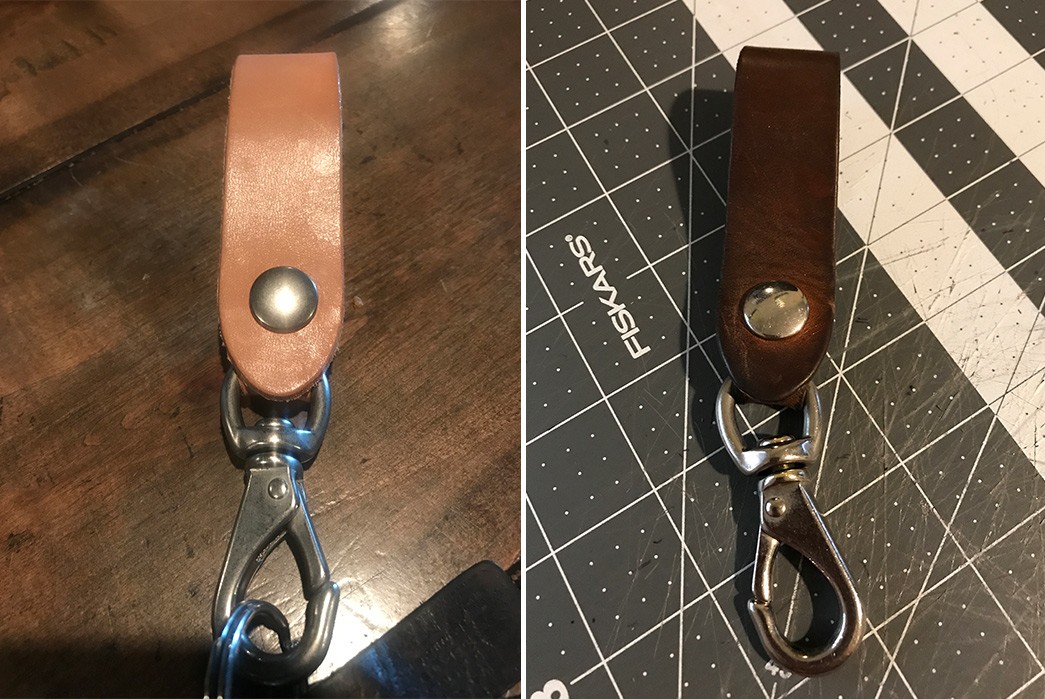 fade-of-the-day-gustin-horween-natural-swivel-hook-keychain-11-months-buckle