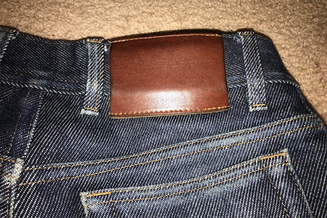 Fade-of-the-Day---Lawless-Denim-18.5-oz.-(14-Months)-back-leather-patch